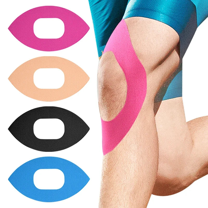 Precut Kinesiology Tape for Knee Pain Relief & Support-Elastic Athletic Tape for Enhanced Knee Stability