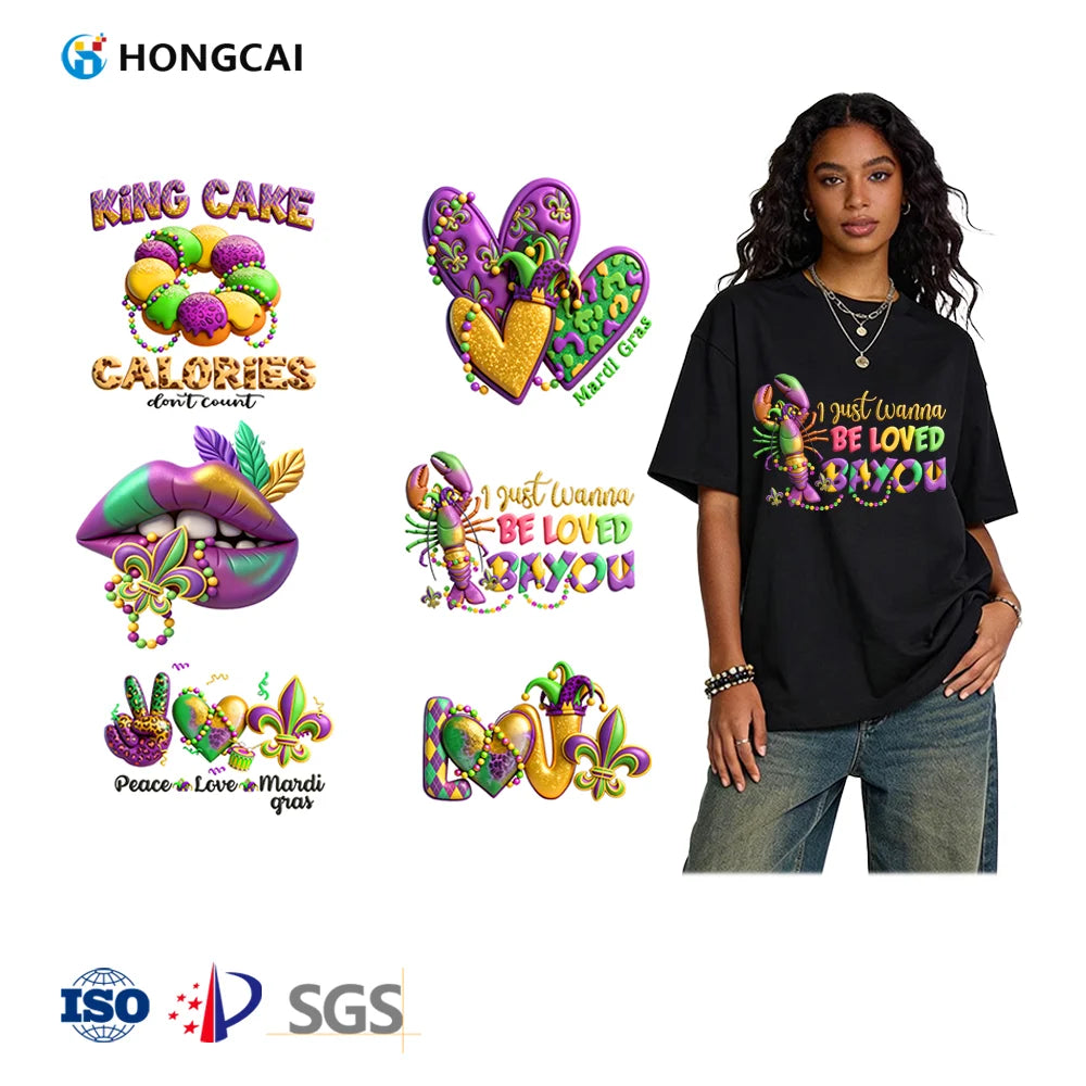 White Ink Heat Transfer Stickers for Garment Printing PET Material Durable Cross-Border Bestsellers