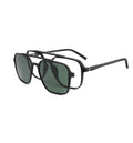 FEROCE ECO Bio TR Environmental Material TAC Polarized Luxury Shades Clip on Solid Square Unisex Sunglasses