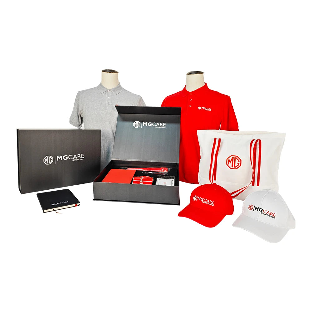 AI-MICH Customized Promotional Wholesale Gift Set Personalized T-shirt Canvas Bag Foldable Umbrella Christmas Gift Set Activity