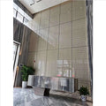 Translucent Fireproof Waterproof Sound Insulation Ecological Resin Panel Backlit 3D Textured Wall Board for Hotel Lobby Bar