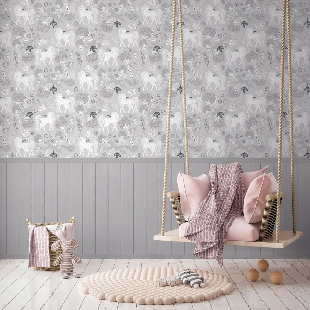 Germany Made Modern Sound-Absorbing Photo Wallpaper Murals for Bedroom Dining Kids Room Solid Grey Pink White Non Woven