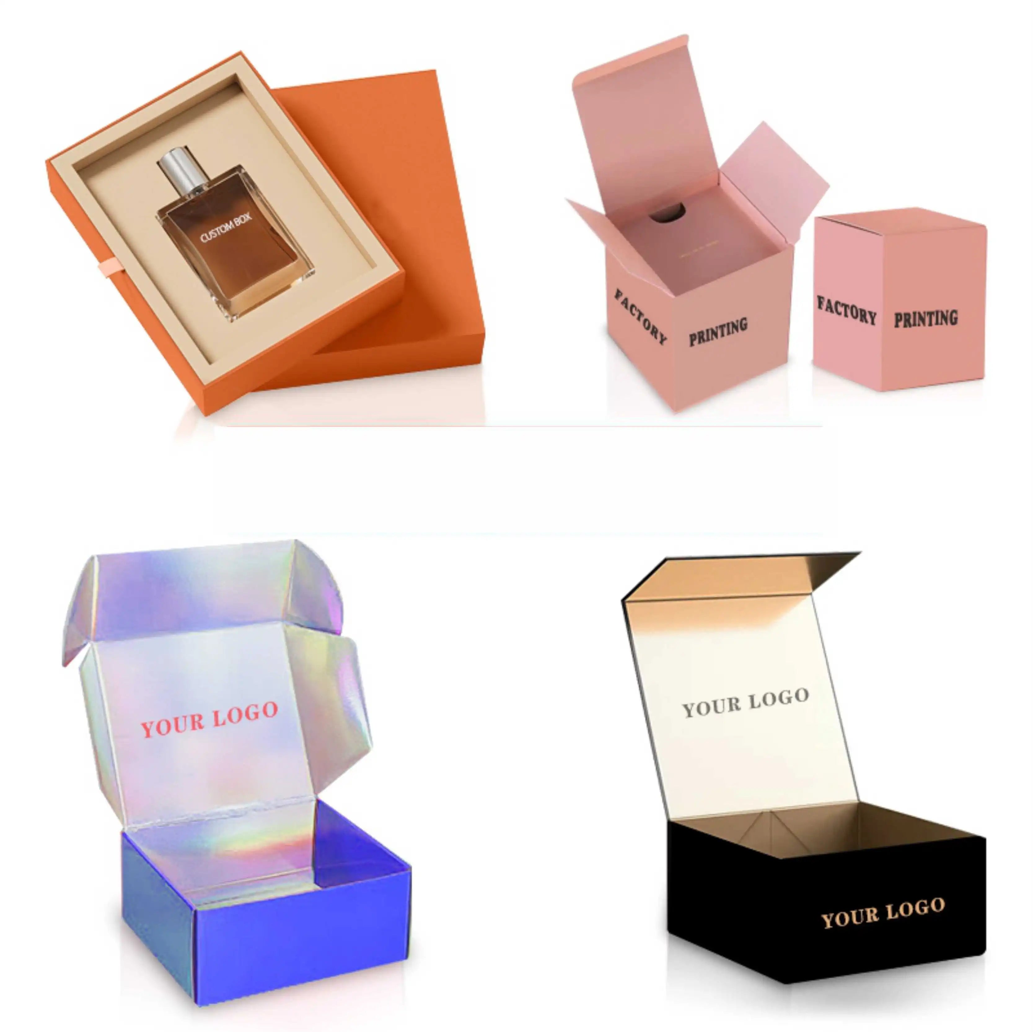 Customized Advanced Corrugated Gift Box with Recycled Materials Matt Lamination & Embossing for Eye Cream