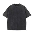 OEM Customized Logo Design Washed Distressed Shorts Printed logo Pure Cotton Retro Short-sleeved T-shirt Oversize Vest T-shirt