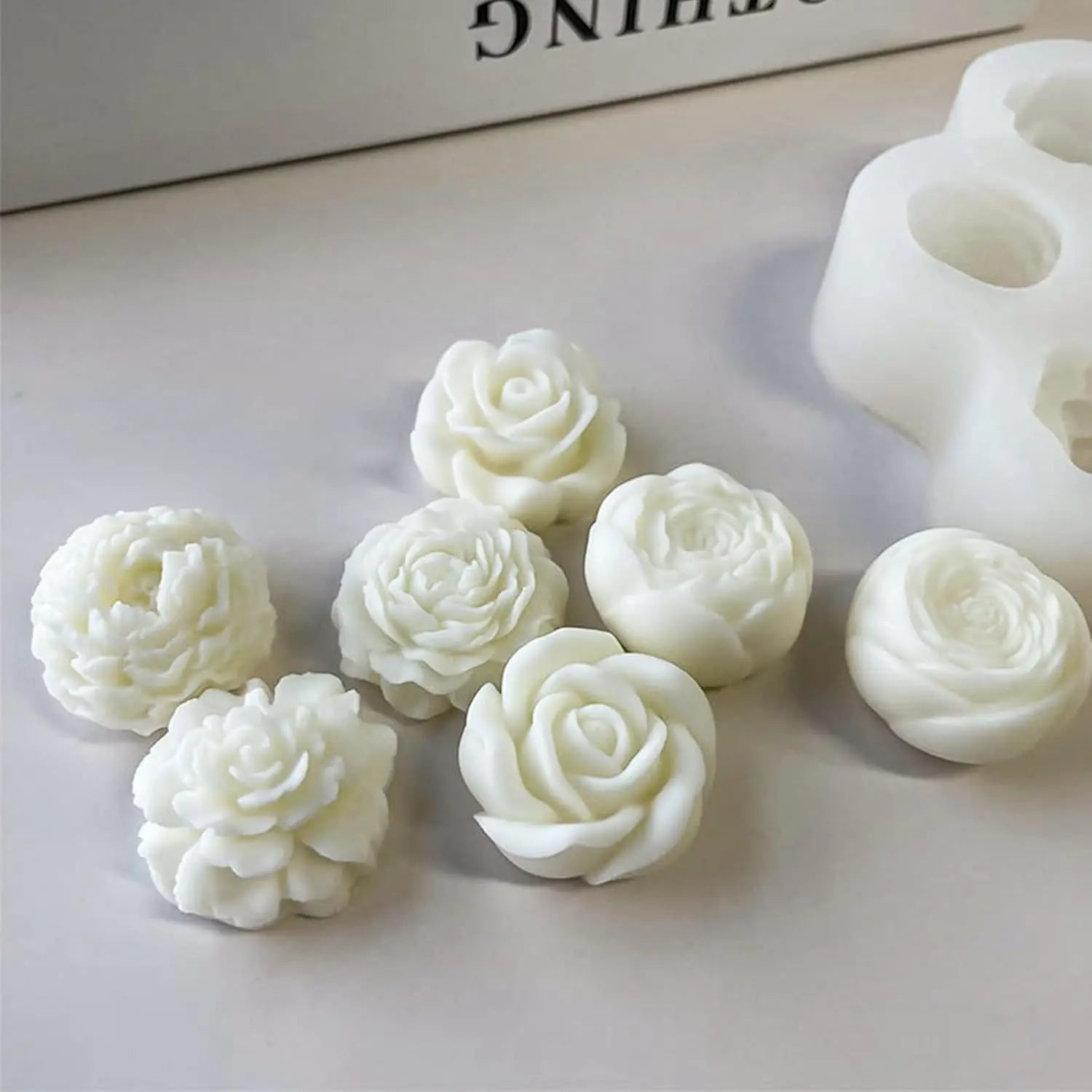 Chinese Factory Wholesale Rose Peony Silicone Mold for Cake Decoration and Handmade Crafts