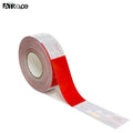 Reflective Stickers Truck Annual Inspection Warning Tape Red White PET Adhesive Paper Film High Intensity Prismatic Printable MegaBDM