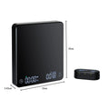 Factory Reset Espresso Coffee Scale ABS Material Smart Accurate Durable 3kg/0.1g 5kg/0.1g Weight Measuring Separate LED Display