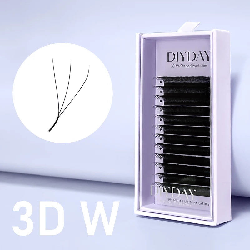 Fluffy 3D Volume Wispy Eyelashes Soft Invisible Band Reusable Handmade False Lashes for Daily & Party Makeup