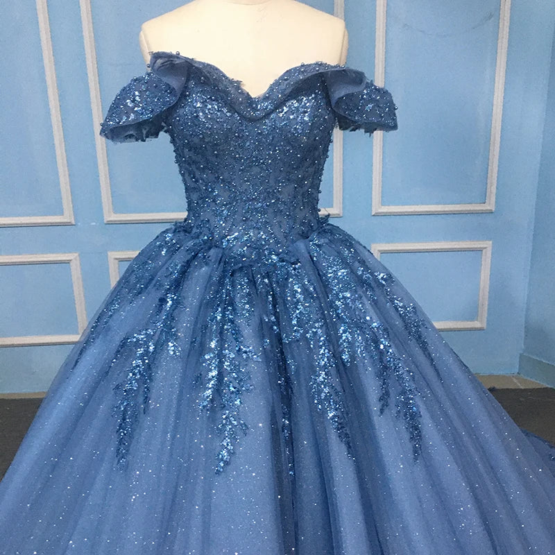 9789 Custom Made A-Line Off Shoulder Backless Evening Dresses Formal Evening Gowns