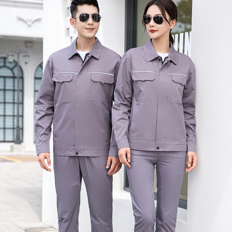 Custom Design Work Jacket for Men Summer Short Sleeve Oil Refinery Workwear Uniform With Pockets Waterproof Women Overall Work
