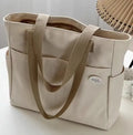 Large Capacity Tote Bag Pocket 12oz 16oz Thick Cotton Fabric Canvas Bag