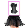 Black Brokat Corset with tutu skirt