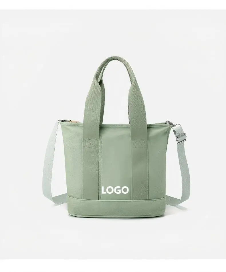 Customized New Japanese Style 16 oz Canvas Bag Korean Style Ladies' Tote Bag Single Shoulder Crossbody Handbag Large Capacity