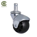 50mm Grip Ring Stem Swivel Ball Furniture Casters PP Core TPR Silent Wheels Black Red Gray Caster Wheel
