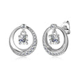 Affordably Priced Man Made Moissanite Diamond 925 Sterling Silver Round Stud Earrings Women Luxury Jewelry Destiny Jewellery