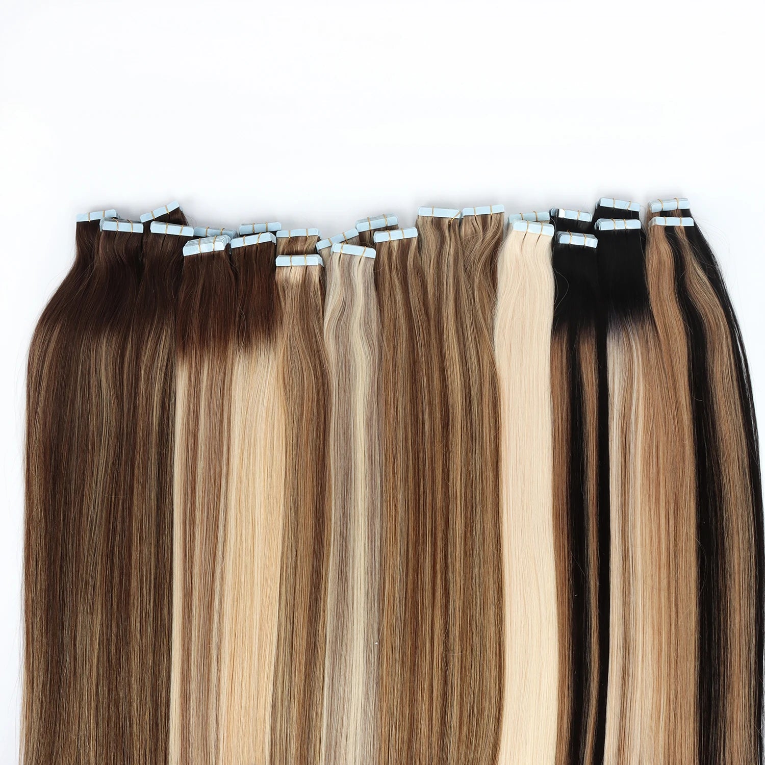 Adhesive Tape Hair Extension Double Drawn Remy Hair 100% Tape in European Human Hair Extensions