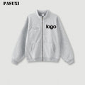 PASUXI 2024 Hooded Sweatshirts Factory Wholesale Loose Lightweight Zipper Sports Solid Color Autumn Winter Fashion