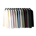 Bangladesh China Factory Price Customizable 230g Heavyweight Cotton Long Sleeve T Shirt Crew Neck Loose Fit Long Sleeve T Shirt
