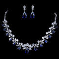 Wholesale Brass Religious Peace Design Necklace Earring Cubic Zirconia Wedding Jewelry Sets Gift Trendy Party Engagement