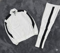 Customized Sporty Track Suit Two Piece Clothing Set Hooded Top Elastic Waist Bottom Daily Comfort Breathable Quick Dry
