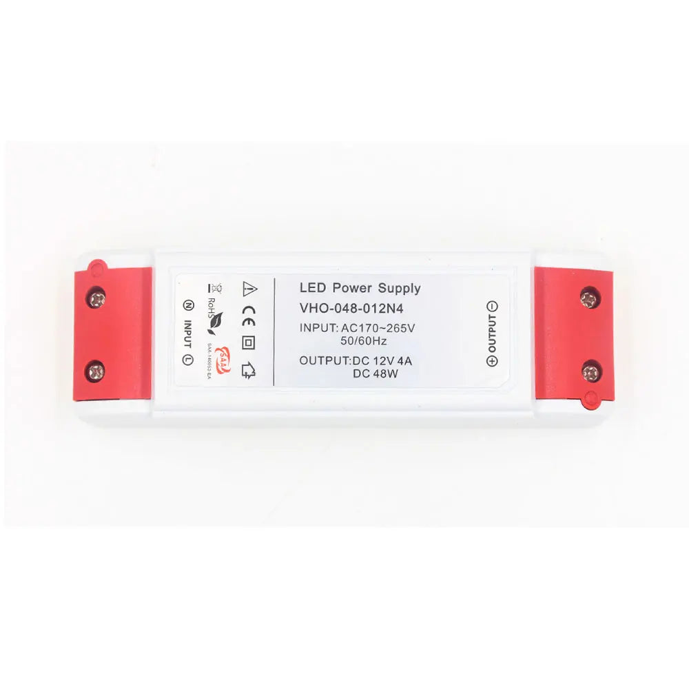 Indoor Plastic AC-DC LED Constant Voltage Power Supply N Series 48W 12V 24V with 3-Year Warranty for LED Lighting