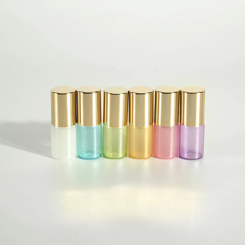 High Quality Customizable Color 3ml Frosted Glass Roll Roller Bottle Set Silk Sunscreen Printed Free Sample for Essential Oil