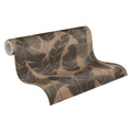 Made in Germany - Wallpaper rolls Leaves Pink Gold Black - Non Woven Vinyl - Modern Wallpaper Plants for Walls - 1005 x 053 m
