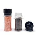 Manual Spice Salt Pepper Mill 100ml  Plastic Refillable Spice Salt Pepper Grinder