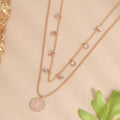 YBO 2025 Fashionable 925 Silver & 18K Gold Plated Stackable Clavicle Chain Link Zircon Stone Letter Sign Necklace Gifts