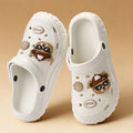 Wholesale Cute Cartoon Casual Beach EVA Thick Soled Women's Clogs Shoes New Anti-slip Breathable Lightweight Slippers for Ladies