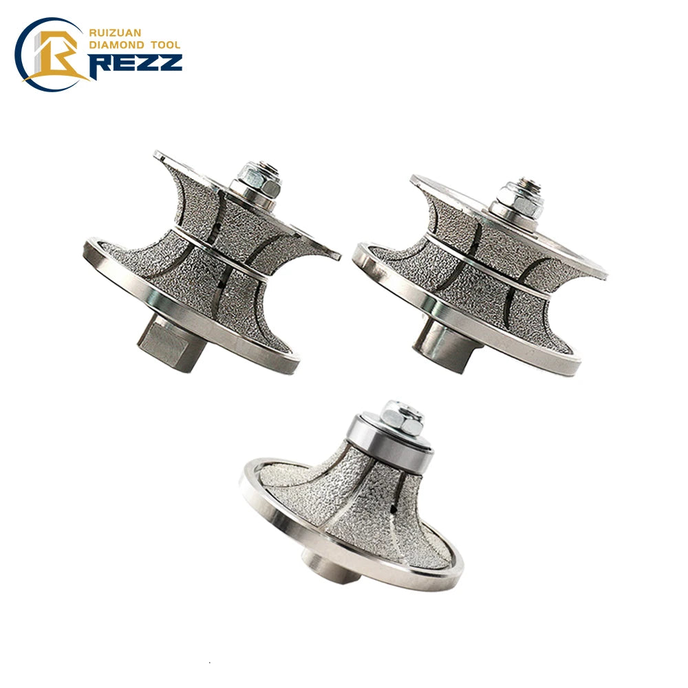 REZZ Diamond Profiling Wheel Full Bullnose Diamond Metal Grinding Wheel for Angle Grinder to Deburr and Grind Edges