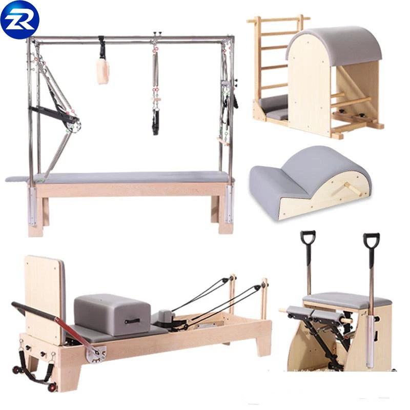 Gym Home Straps Ring Double Equipment Yoga Y Bed Wood Studio Combo 1 Set Wholesale Pilates Reformer cadillac Pilates with Full