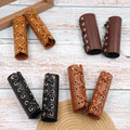 Non-slip Bike Handlebar Wrap Durable PU Leather Handlebar Protective Wrap Flexible Cycling Accessory for BMX Bike Tricycle