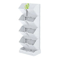 Prosperplast Mini Cascade vertical planter made of white plastic 19.5 (length) x 11.4 (width) x 47.5 (height) cm with garden