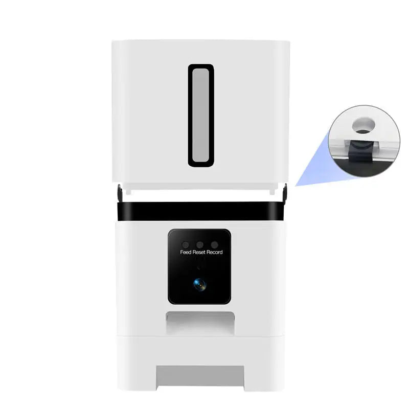 Hot Selling Custom App-Controlled 8L Automatic Pet Food Feeder Large Capacity Wifi Remote Eco-Friendly Plastic Charge Dog Cat