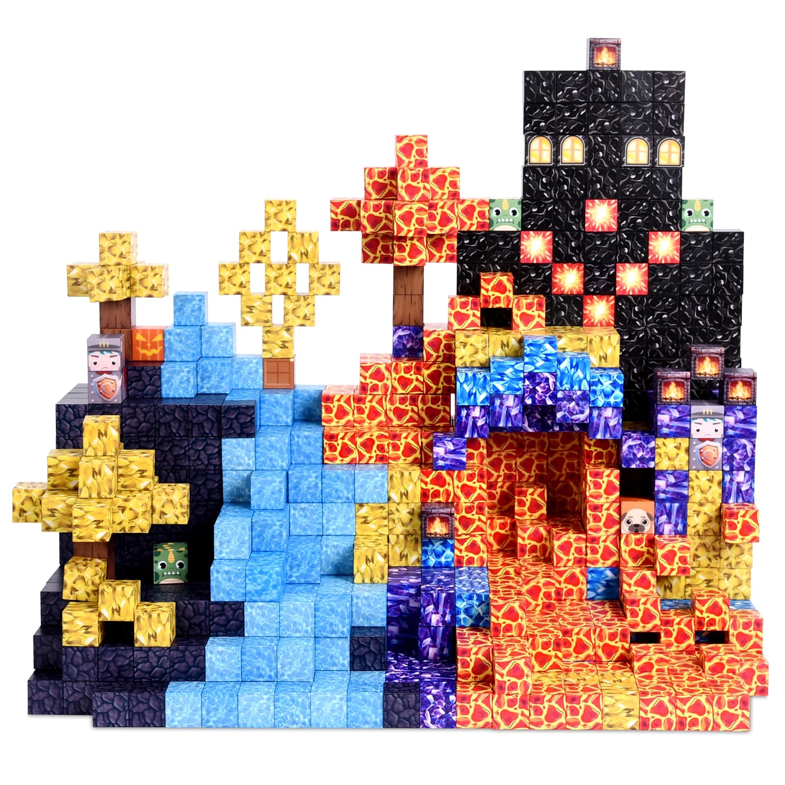 New Arrival 250PCS Magnetic Blocks DIY Learning Smooth Surface Custom Magnetic Blocks School Program Stable Magnetic Blocks