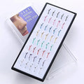 POENNIS Wholesale 40pcs Boxed Stainless Steel Nose Piercing Rings for Women Trendy Wedding Occasion