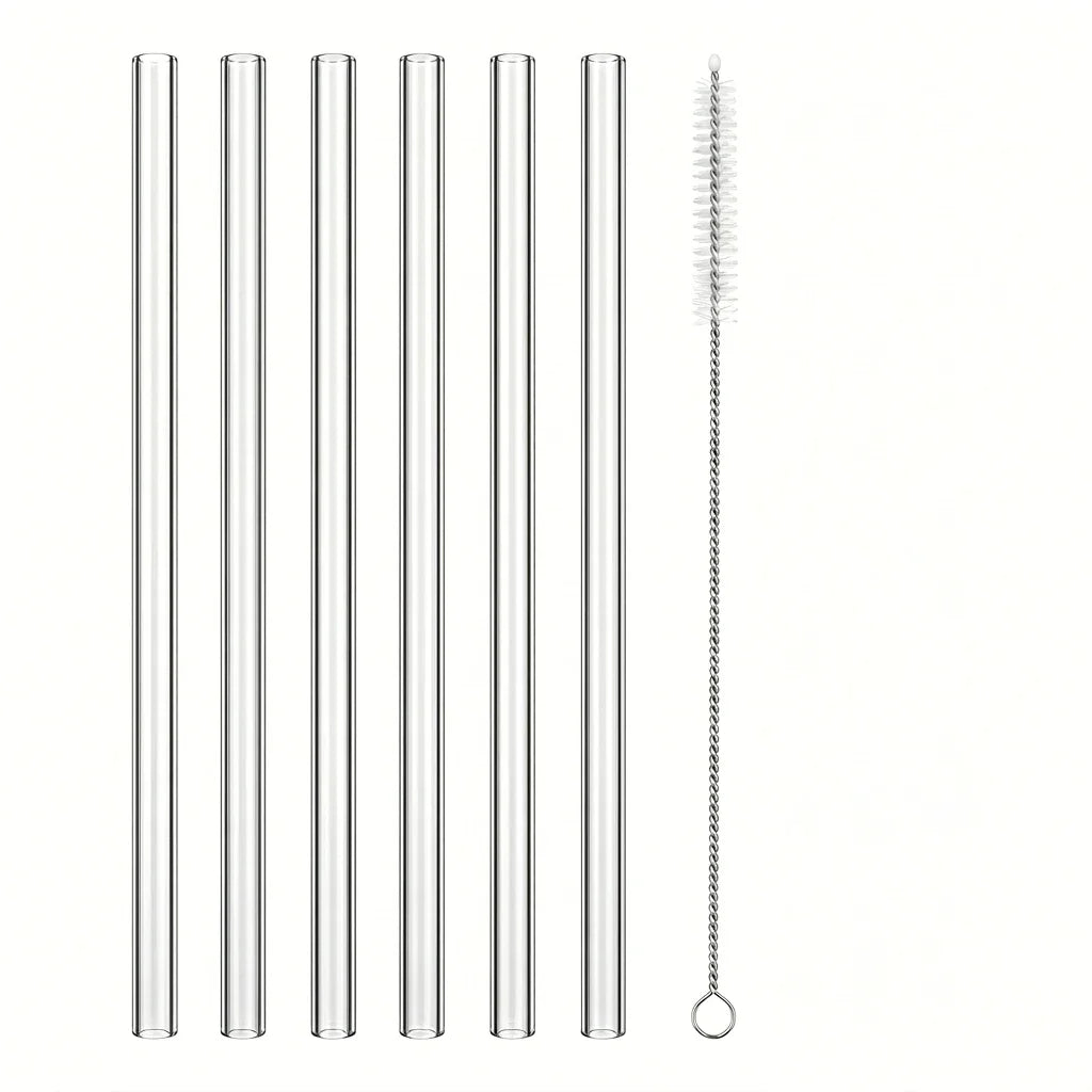 Tritan Replacement Straws for 40oz Tumbler 12 Inch Long Reusable Clear Plastic Straws Cleaning Brush BPA Free Lfgb CE MegaBDM