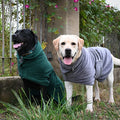 Customized Adjustable Strap Microfibre Absorbent Quick-drying Puppy Bath Robe Towel Pet Bathrobe for Dogs Pet Grooming Supplies