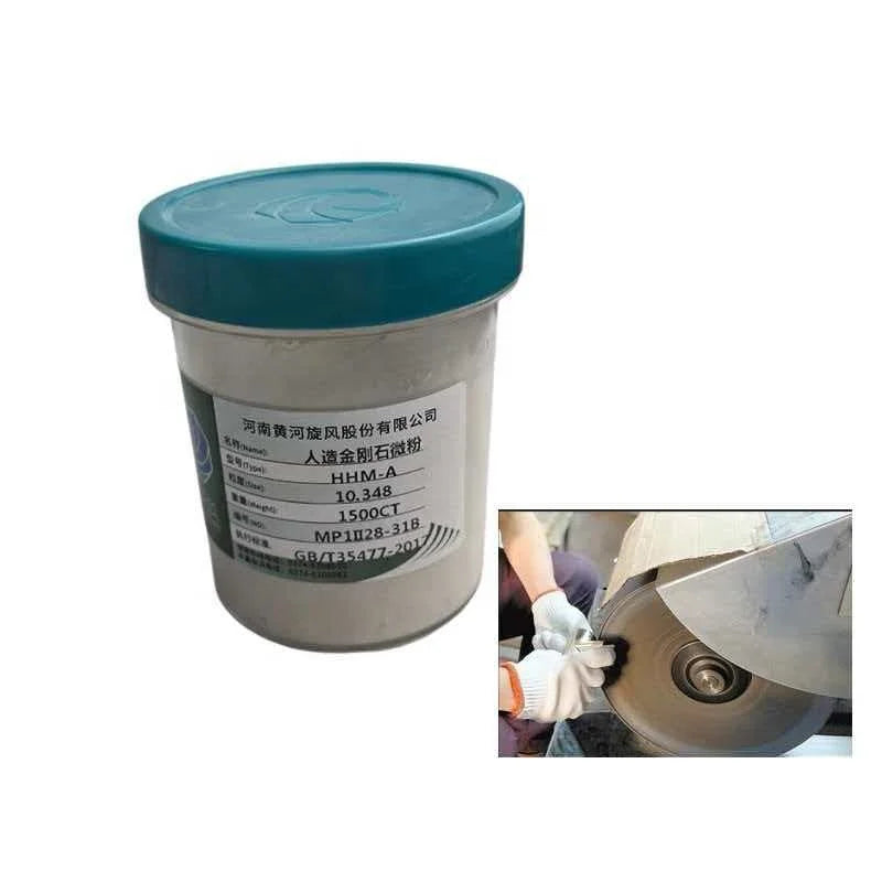 Lab Test Report-Premium Huanghe Whirlwind HHM-A Monocrystalline Diamond 53-64HRC 0-80m Grit Distribution for Precision Optical
