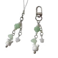 Luck Y2K Handmade Star 4 Four Leaf Clover Beaded Ceramics Rabbit Bunny Keychain Mobile Phone Pendant Strap Lanyard DIY Bag Charm