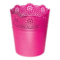 LACE flower pot dimensions (mm) 160x160x185 Fuchsia color