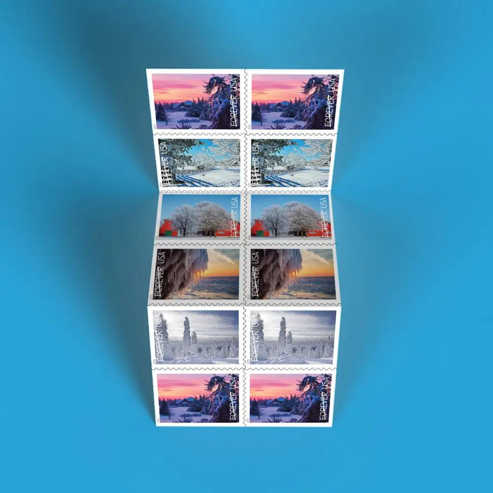 Usa Forever Postal United States Sailboats Postcard Stamps Stickers Us Postage Stamps in Bulk Collectibles Sticker Gift Souvenir