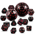 Customized 15 Pcs Acrylic D3-D100 Polyhedral Dice Set 100 Sided DnD Dice for Dungeons & Dragons Board Game (16mm)