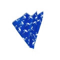 Gray Flamingo Printed Textile Weaving Pocket Square for Men