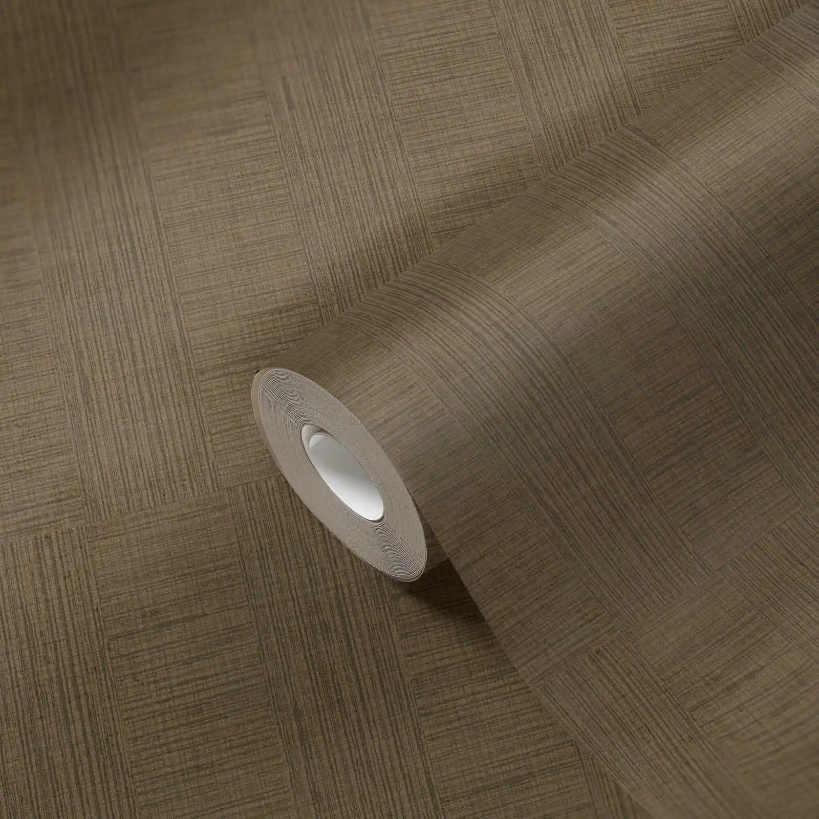 Made in Germany Modern Brown Non Woven Vinyl Wallpaper Rolls-Sound-Absorbing Stripes for Babies & Kids-10.05x0.53m