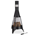 Wholesale of New Materials Easy Move Party Portable Fireplace Heater Chimenea Decorativa