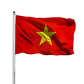 100% Polyester Waterproof Eco-Friendly 3x5ft Vietnam National Sports Flag with Aluminum Flagpole
