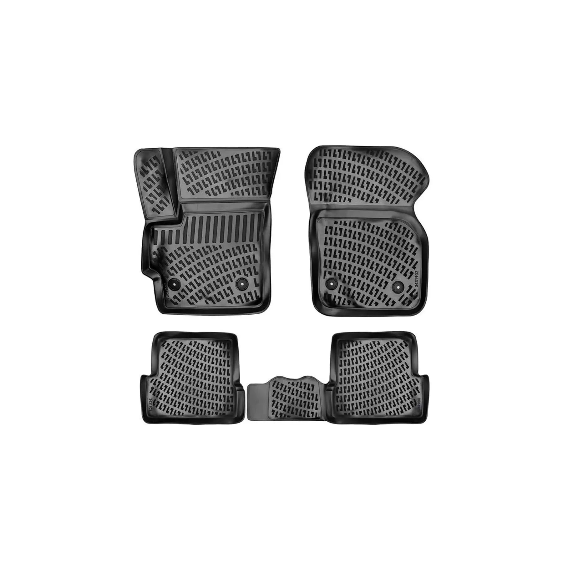 Mazda 3 2009-2012 Rubber Floor Mat Black 3D Pool One Size Fully Compatible Turkey