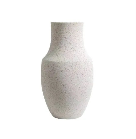 Nordic Minimalist Ceramic Vaseshowroom Designcreative Frosted Rust-finish Floral Arrangement Decorationantique Shelf Ornament